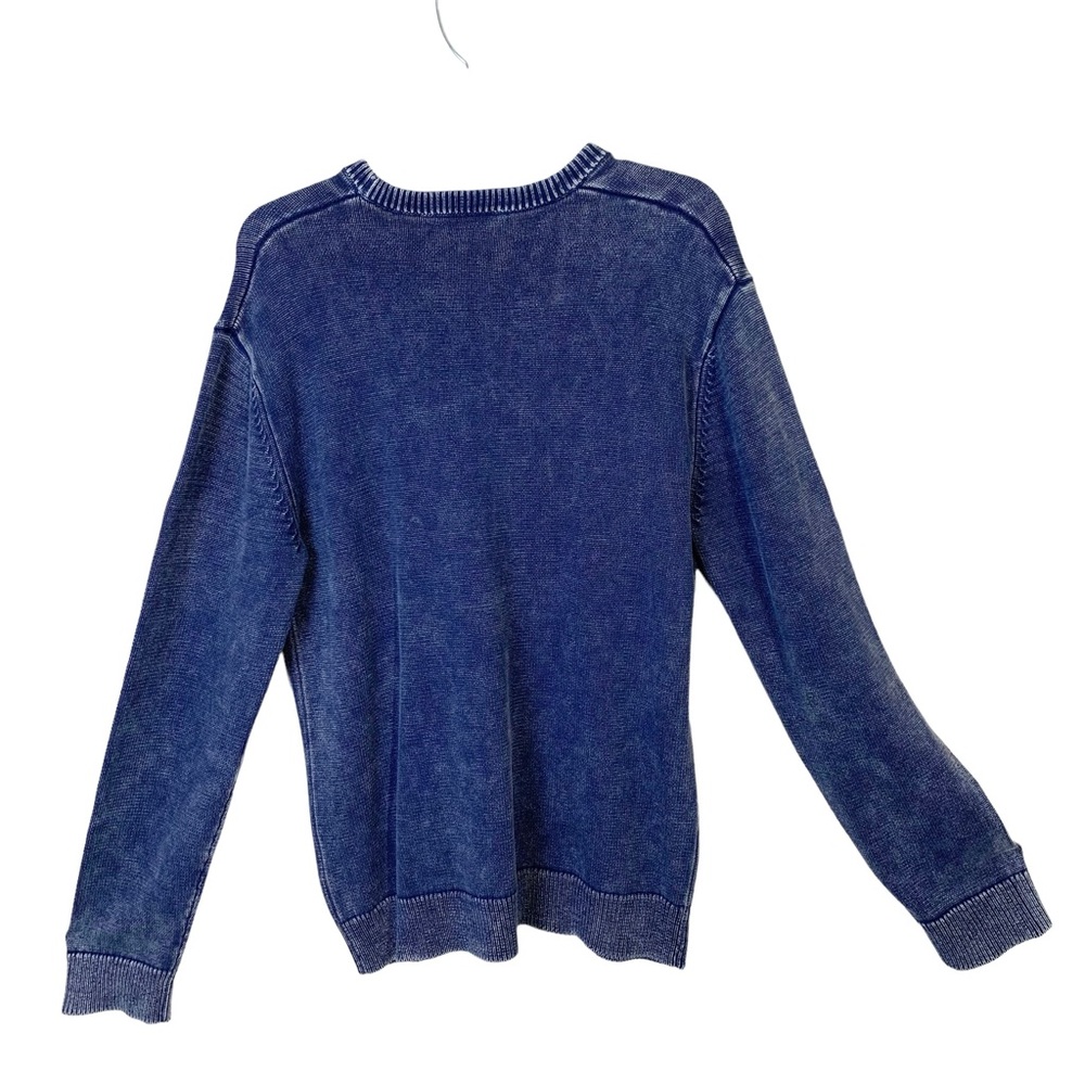 Robert Barakett Men's Franklin Pullover Sweater Vintage Blue Wash Size XL - Picture 8 of 11